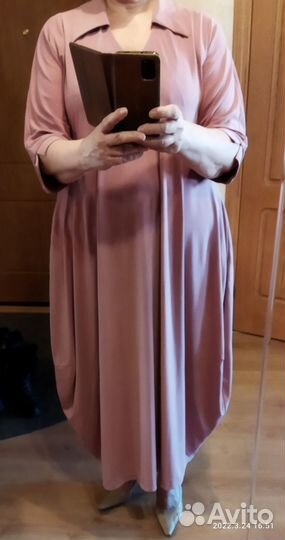 Платье бохо, р 56