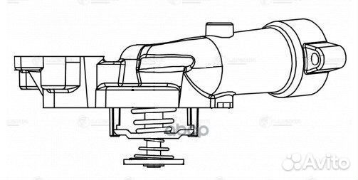 Термостат GM captiva/antara 06- с алюм. корпусом