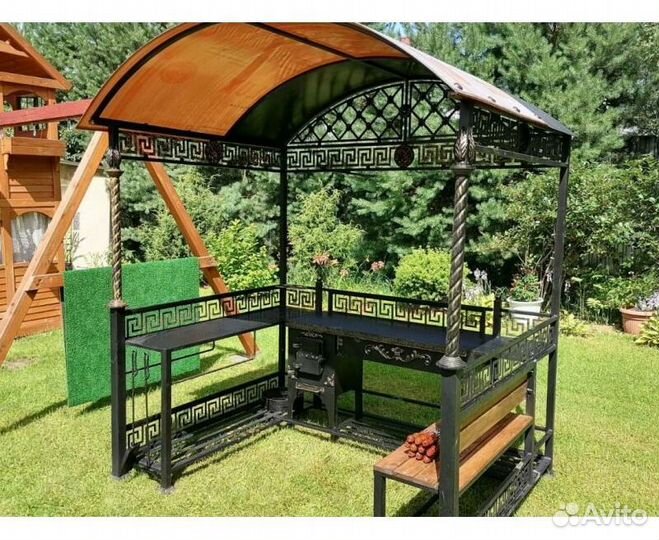 Мангал с крышей