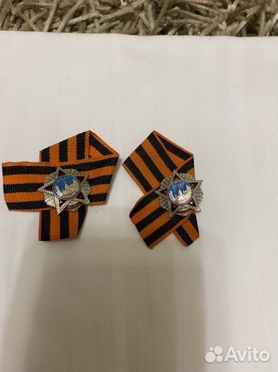 Значок Победа на Георгиевской ленте