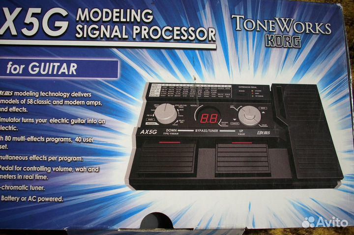 Гитарный моделирующий процессор korg AX5G Tonewo