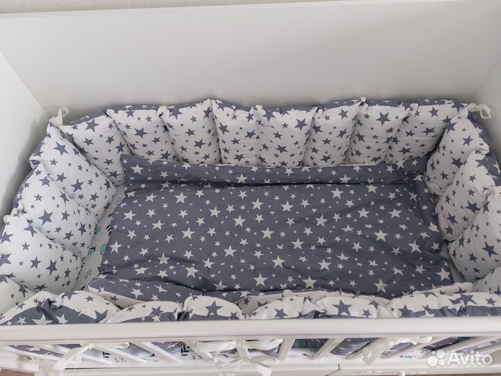 Бортики в детскую кроватку бу