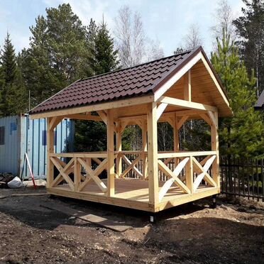 Пристройка веранды к дому / Терраса к дому