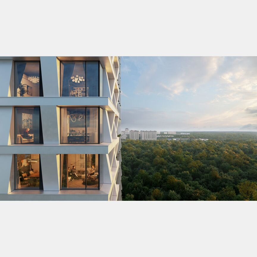 1-к. апартаменты, 55,7 м², 3/35 эт.