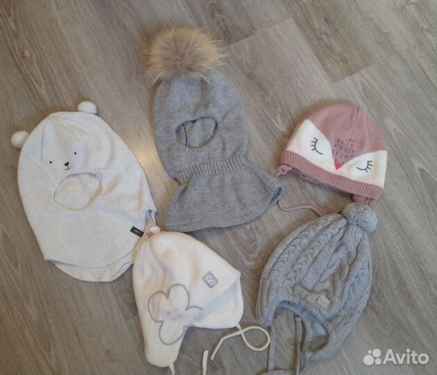 Шапки зимние Reima, Crockid, Lassie размер 50-52