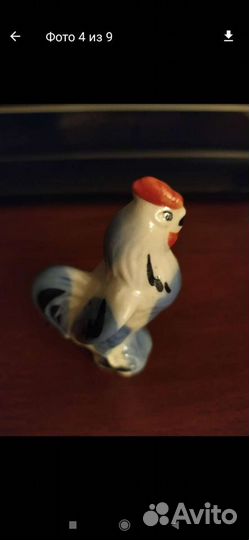 Статуэтки винтаж СССР кость;Петушок фарфор