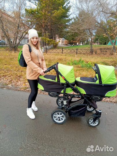 Коляска всесезонная для двойни,погодок