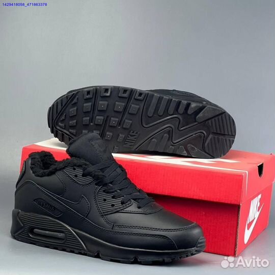 Кроссовки Nike Air Max 90 (с мехом) (Арт.25039)