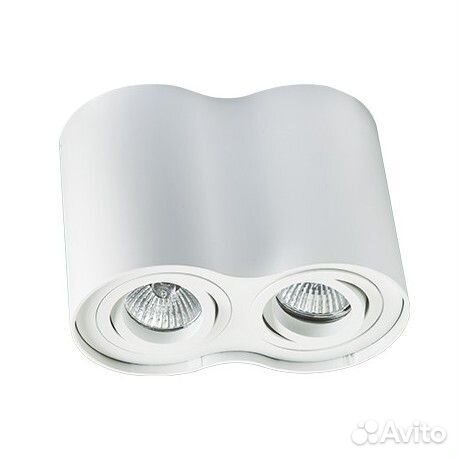 Спот/светильник потолочный двойной белый, новый