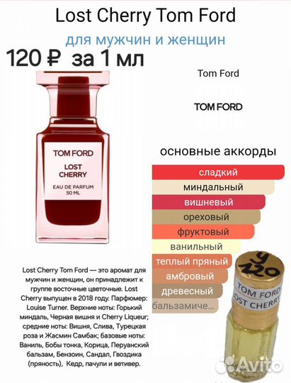 Парфюм масла