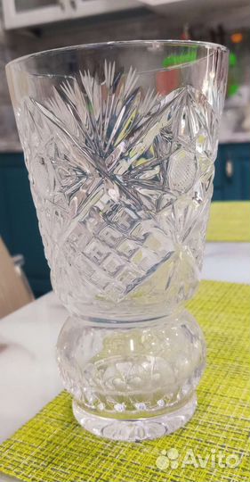 Ваза для цветов хрустальная СССР