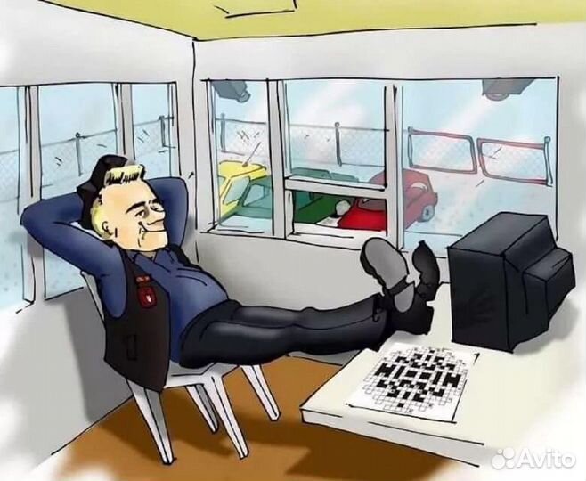 Охранник в автосалон (с лицензией)