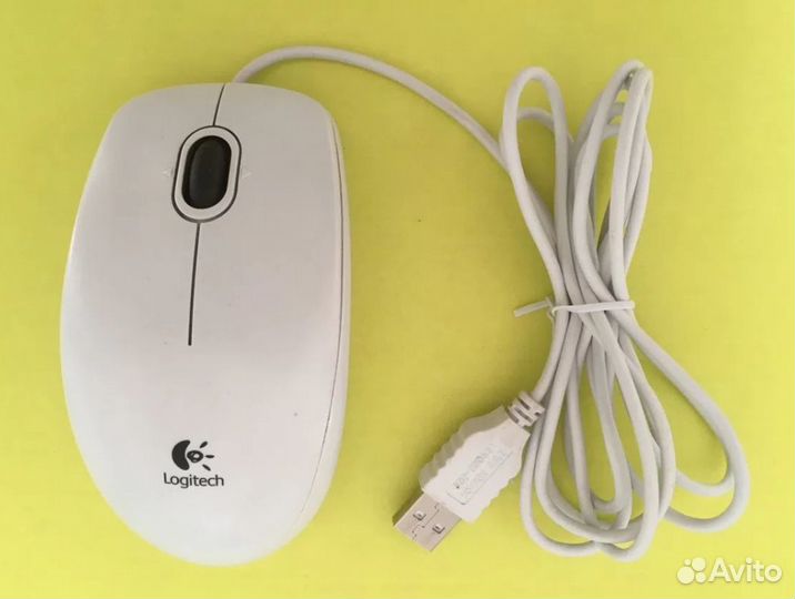 Компьютерная мышь Logitech B110 белая