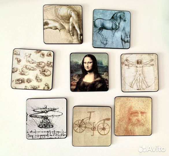 Набор подставок под горячее пробковое дерево