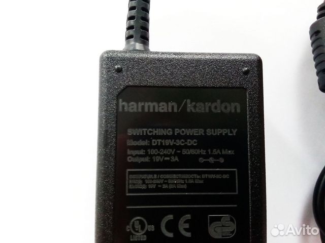 Зарядка колонки Harman / Kardon 19V 3A DT19V-3C-DC