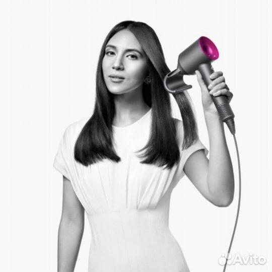 Фен Dyson Supersonic HD07 (красный) с 5 насадками