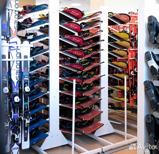 Хранение сноубордов, горных и беговых лыж