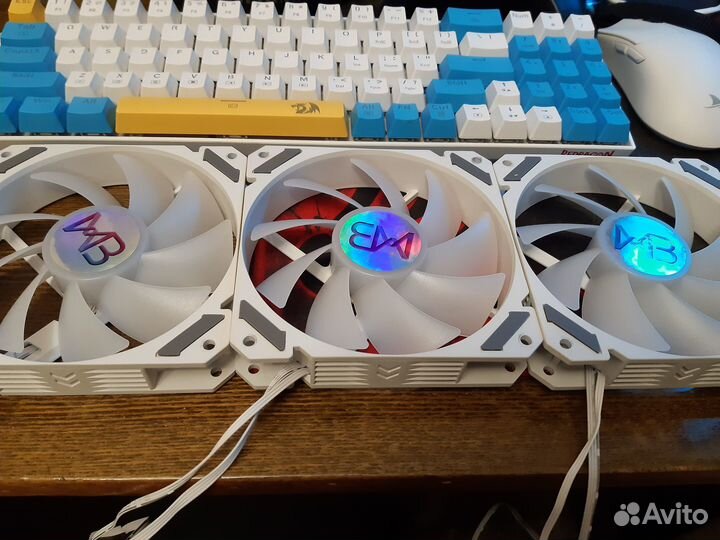 Вентиляторы 120 мм с argb подсветкой (белые)