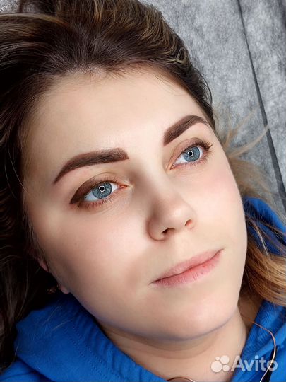 Перманентный макияж бровей губ и век татуаж