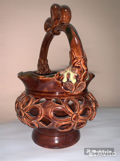 Керамическая корзина (конфетница)