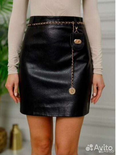 Кожаная юбка