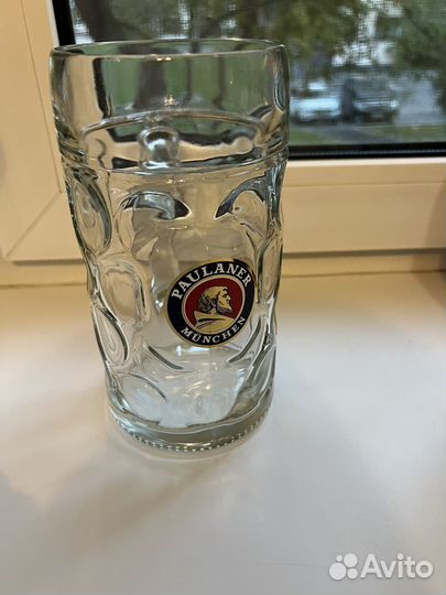 Пивная кружка стекло германия,1 литр