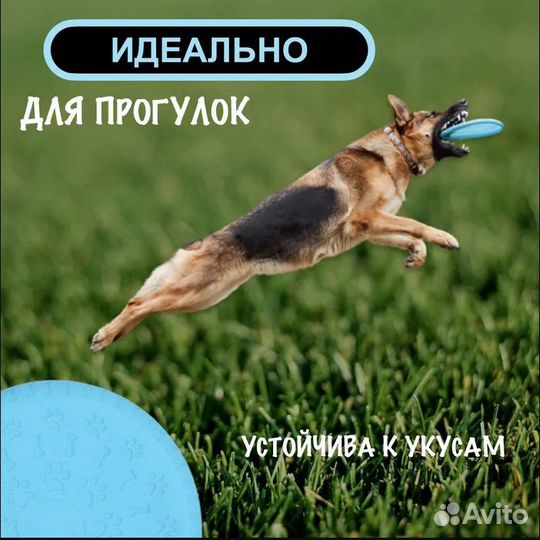 Игрушка для собак Фрисби тарелка резиновая 23 см