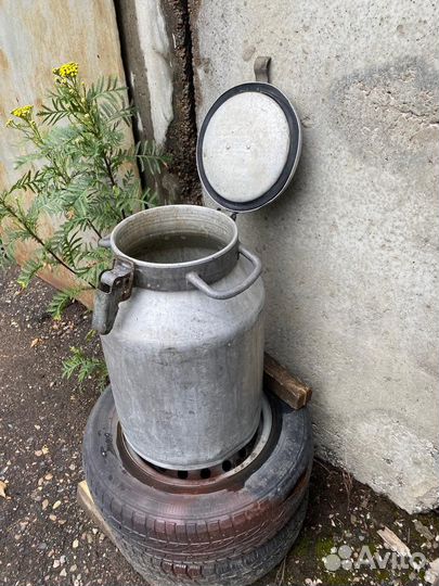 Фляга алюминиевая молочная