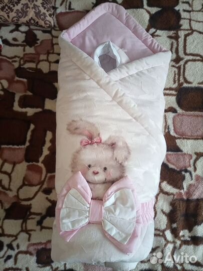 Конверт на выписку для девочки осень весна