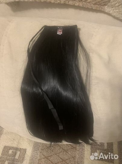 Накладной хвост пепельно русый блрнд и черный