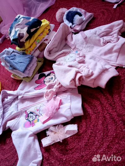 Пакет одежды на девочки до 1,5 года