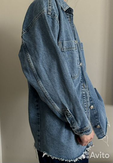 Джинсовая куртка джинсовка Topshop размер S синяя