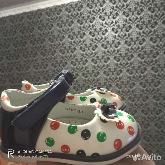 Туфельки для девочки 20 размер