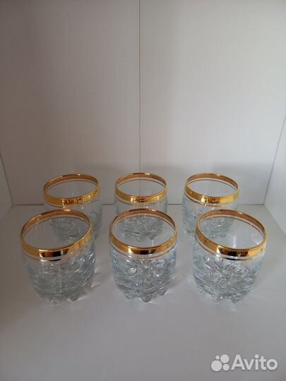 Стаканы для виски Executive gold collection