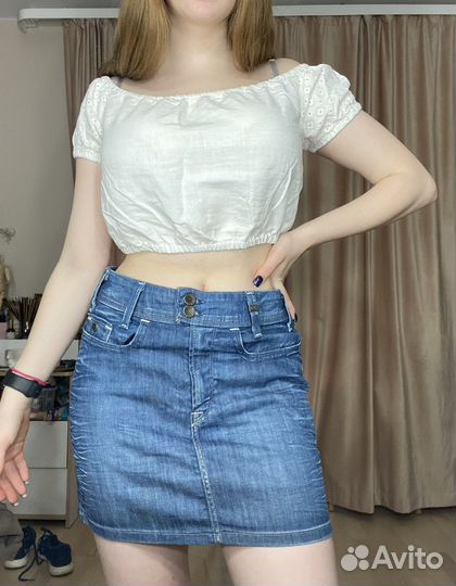 Джинсовая юбка levis