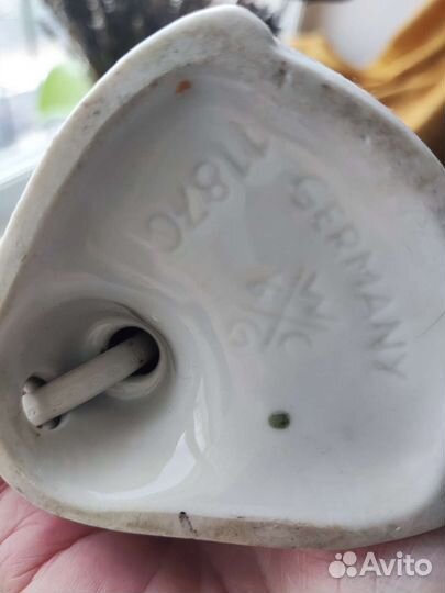 Пара настольных ламп 19 в, Графенталь клеймо