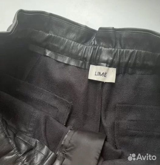 Шорты кожаные женские lime