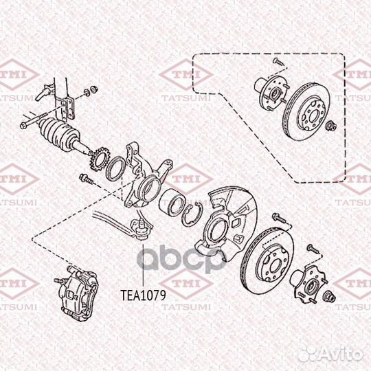 TEA1079 опора шаровая Mazda 626 82 TEA1079 TA