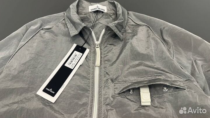 Stone island нейлоновая рубашка 22SS (M-L)