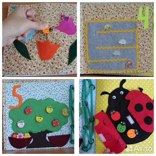 Развивающая книжка из фетра