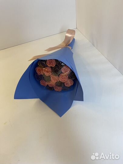 Шоколадные Розы - 19 шт в Букете