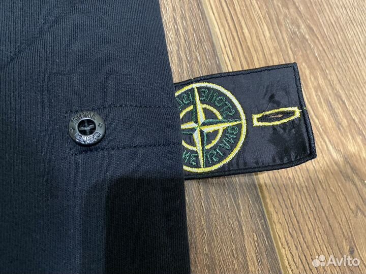 Зип худи Stone Island 23SS черная M-3XL