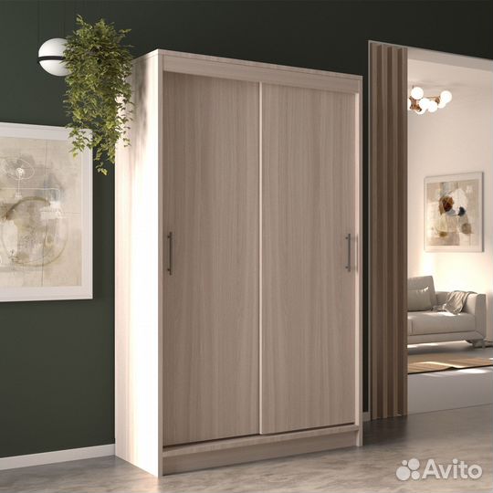 Шкаф-купе Миллениум 2-200c ясень шимо светлый прих