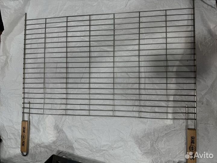 Сетка для гриля с ручкой из нержавеющей стали