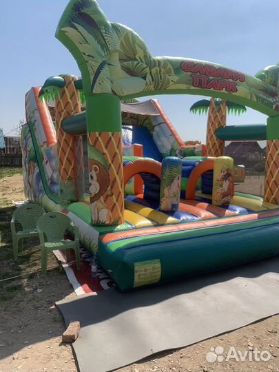 Надувной батут и сладкая вата сафари парк аренда