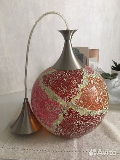 Люстра потолочная, стекло