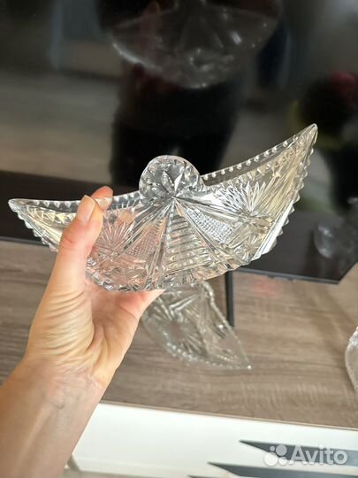 Салатник/конфетница хрусталь