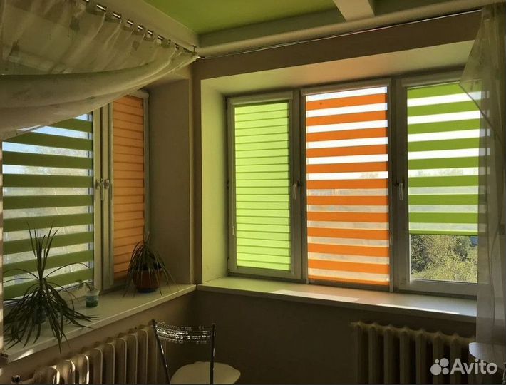 Жалюзи на окна день ночь