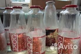 Стеклянные бутылки 1л с крышками (чистые)