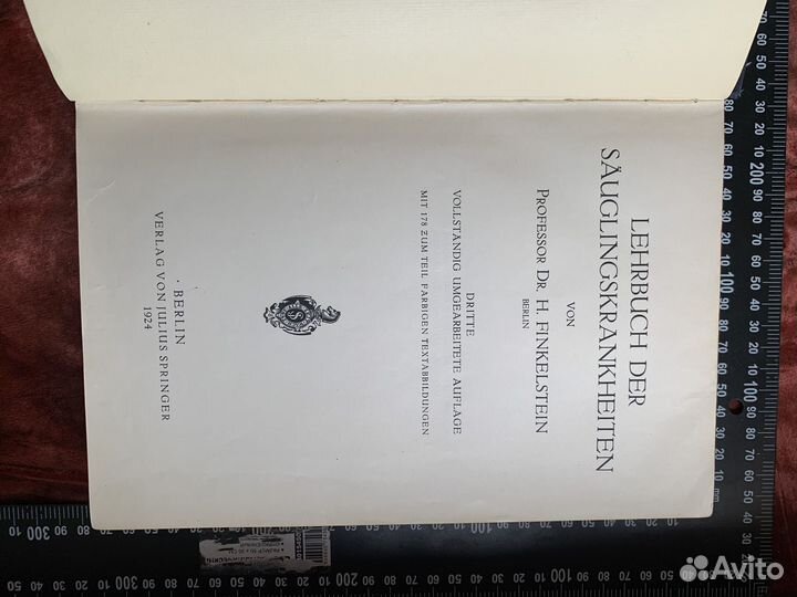 Lehrbuch der Säuglingskrankheiten 1924